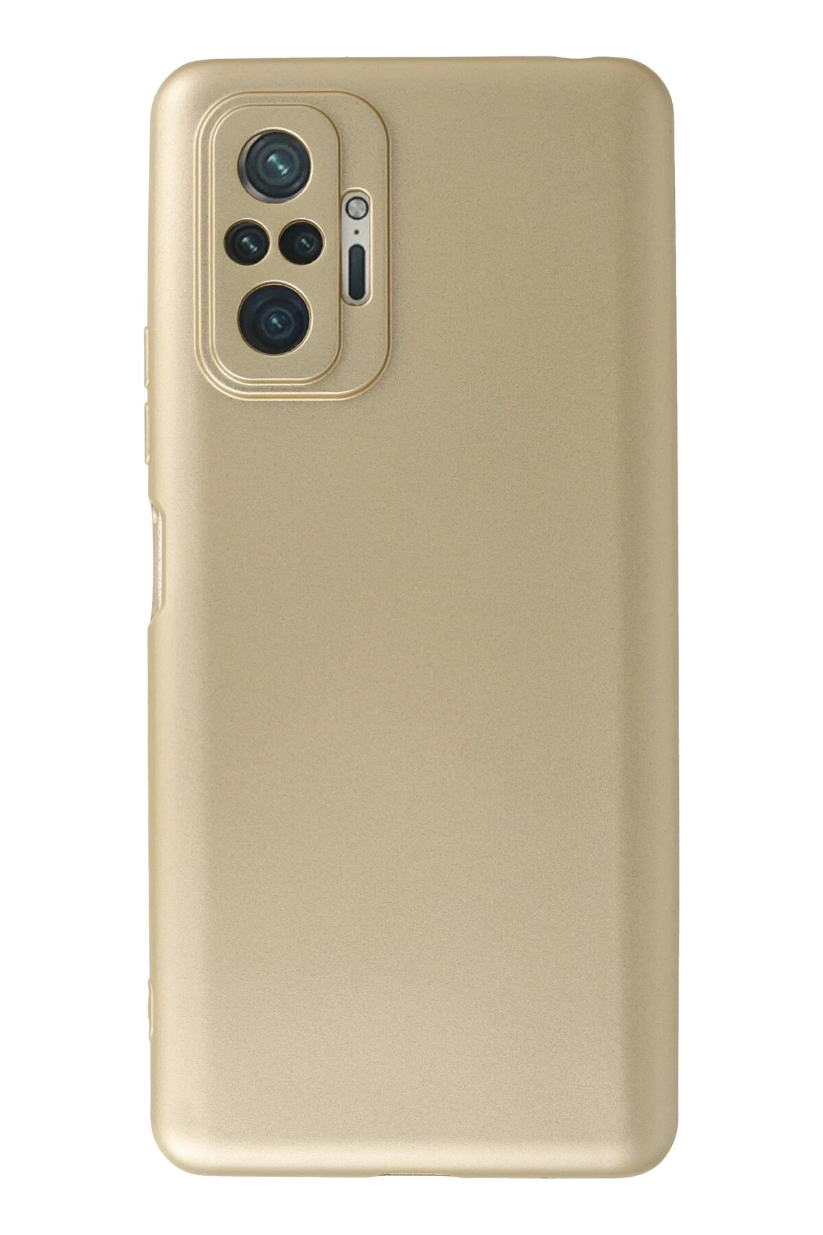 Newface Xiaomi Redmi Note 10 Pro Kılıf First Silikon - Gold
