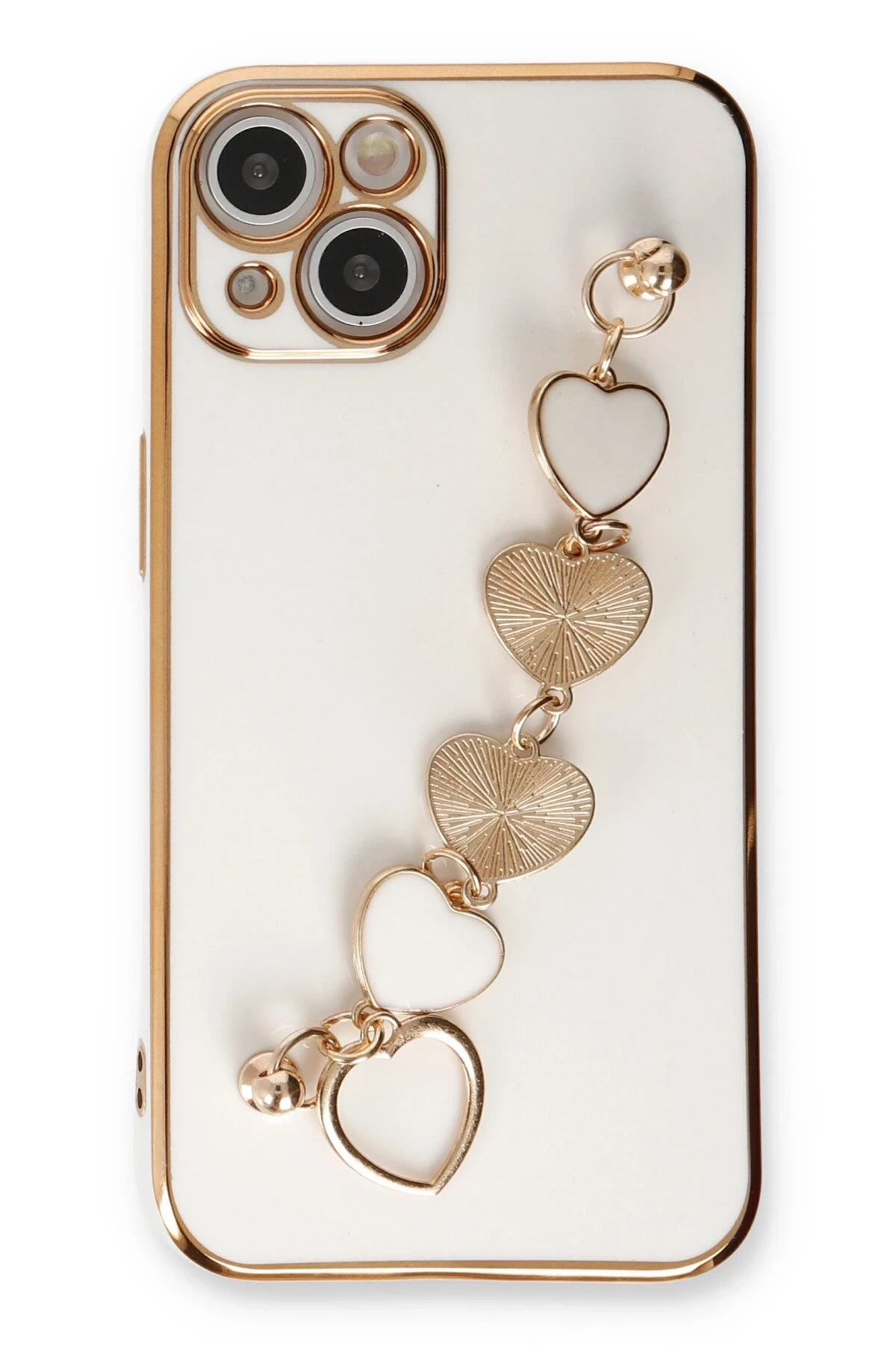 Newface iPhone 14 Kılıf Esila Silikon - Beyaz