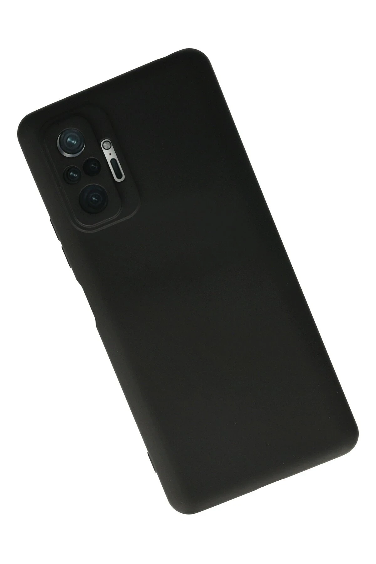Newface Xiaomi Redmi Note 10 Pro Kılıf Nano içi Kadife Silikon - Siyah