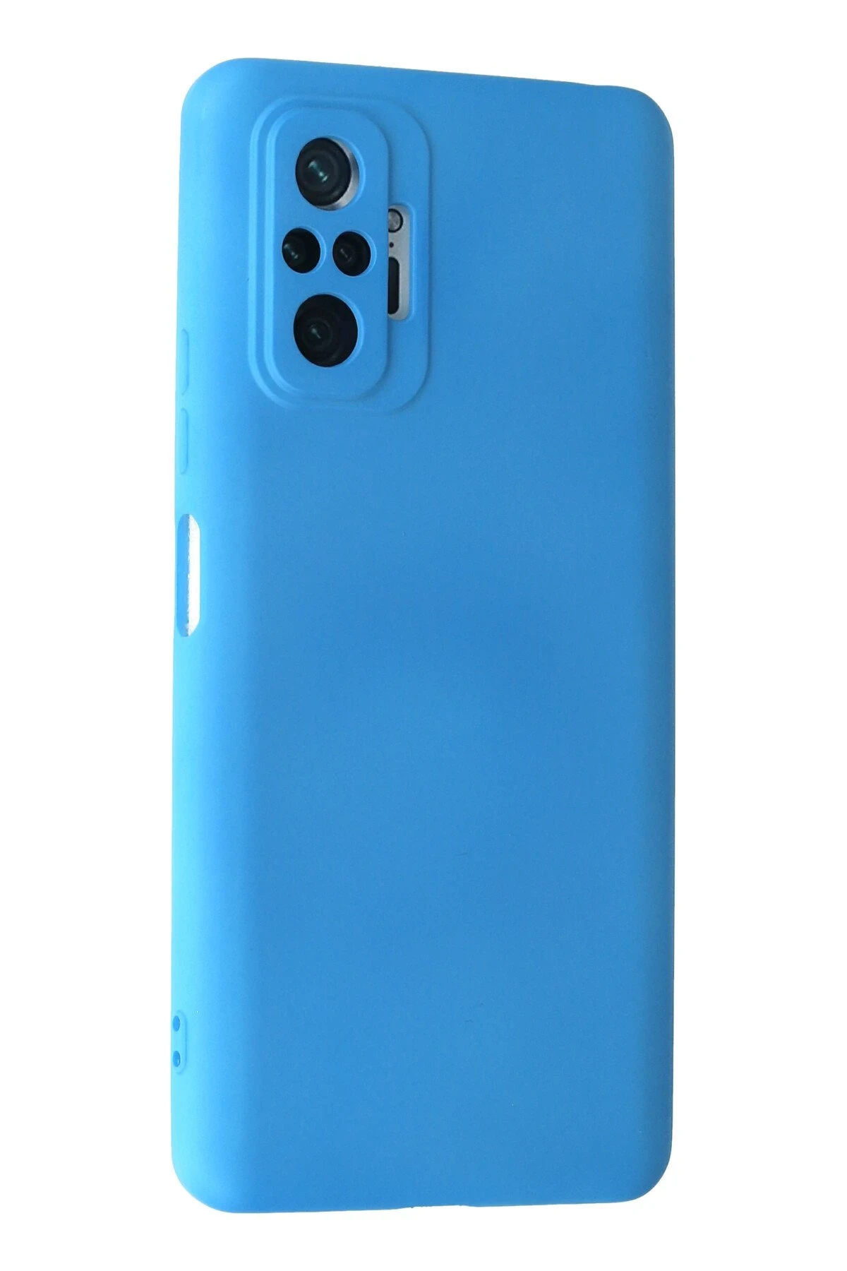 Newface Xiaomi Redmi Note 10 Pro Kılıf Nano içi Kadife Silikon - Mavi