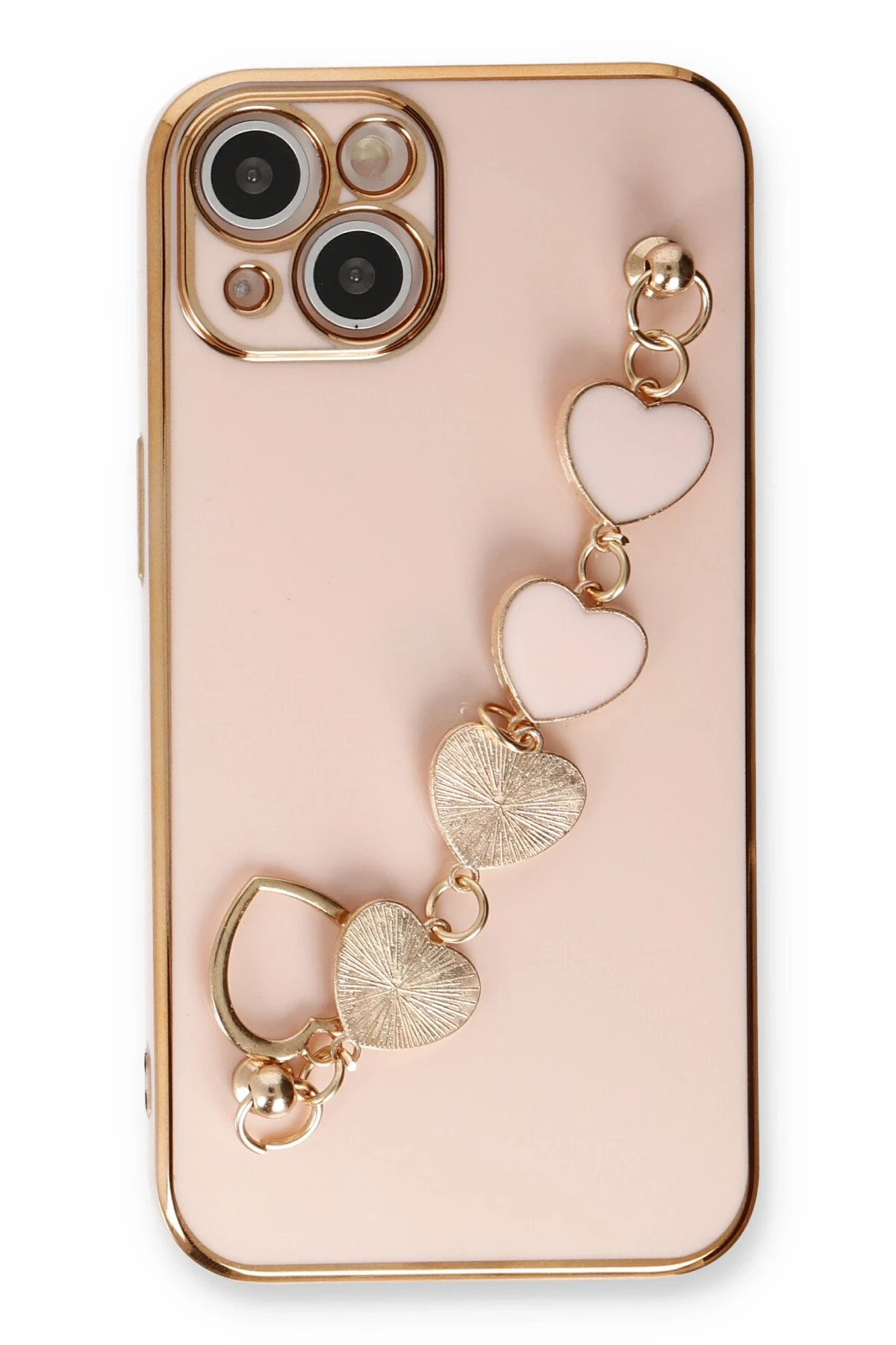 Newface iPhone 14 Plus Kılıf Esila Silikon - Pudra