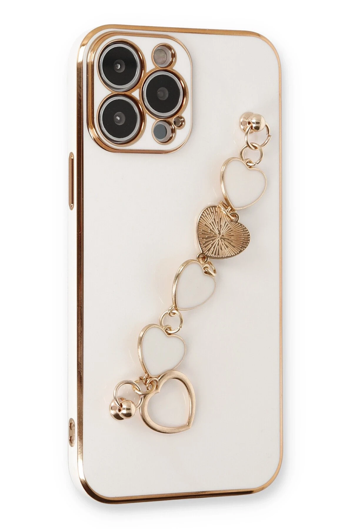 Newface iPhone 14 Pro Kılıf Esila Silikon - Beyaz