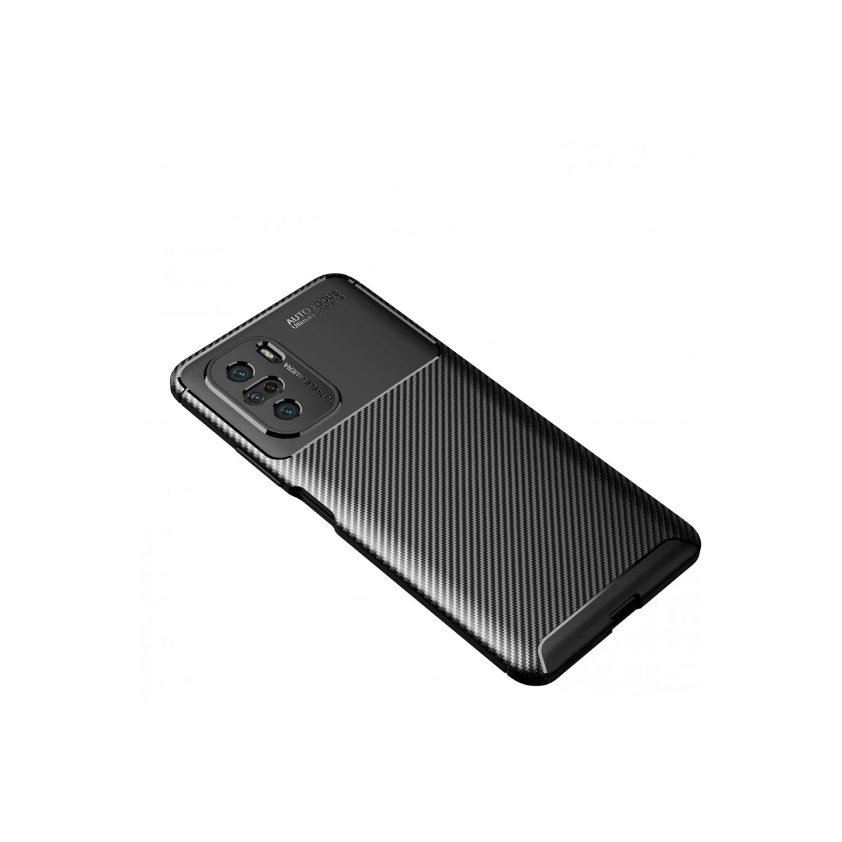 Newface Xiaomi Poco F3 Kılıf Auto Focus Karbon Kapak - Siyah — görsel 5