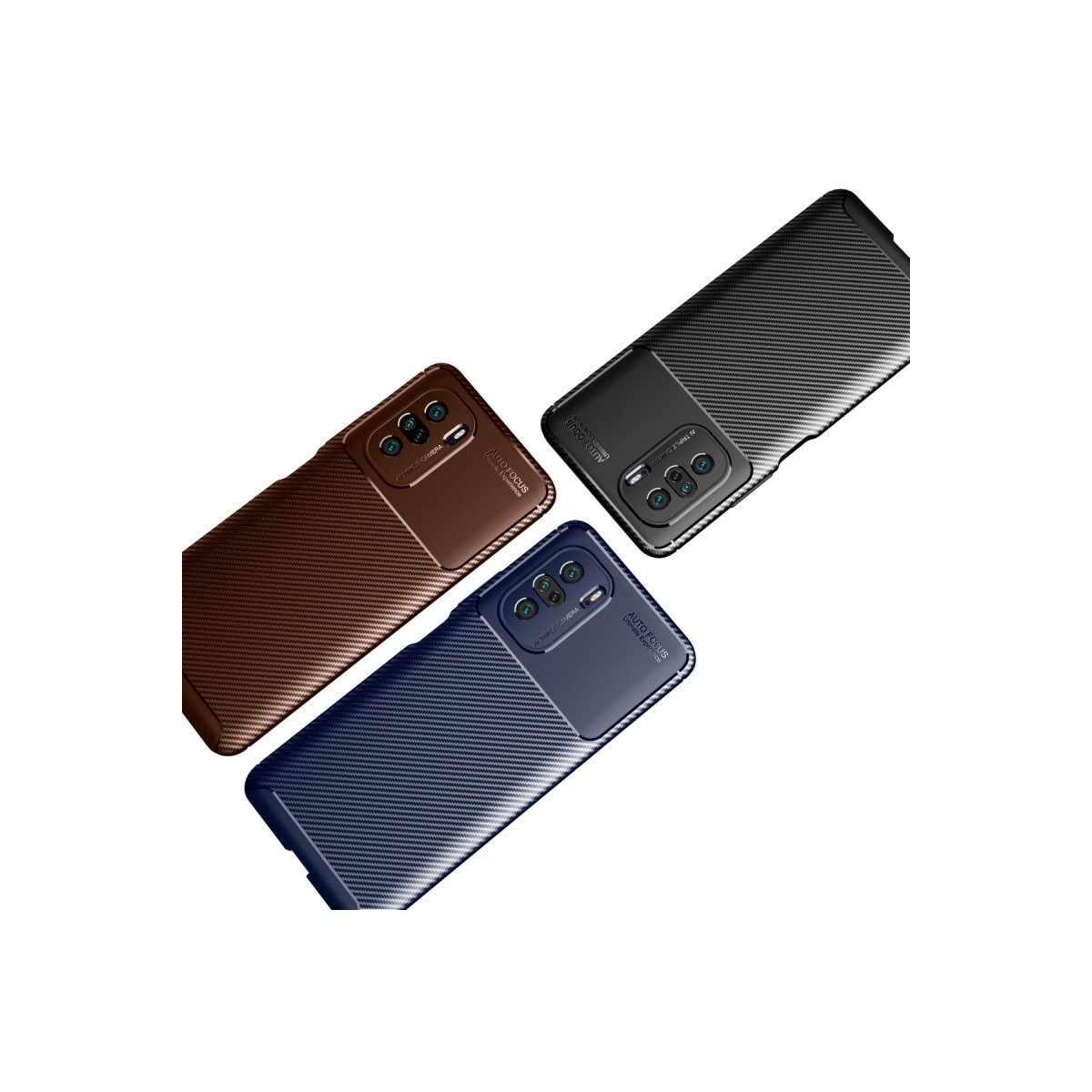 Newface Xiaomi Poco F3 Kılıf Auto Focus Karbon Kapak - Siyah — görsel 9