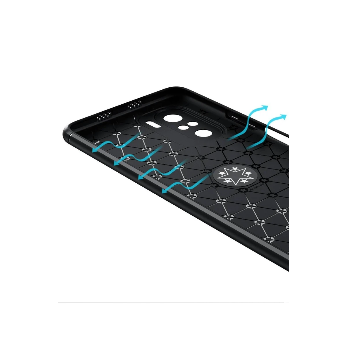 Newface Xiaomi Poco F3 Kılıf Range Yüzüklü Silikon - Mavi — görsel 6