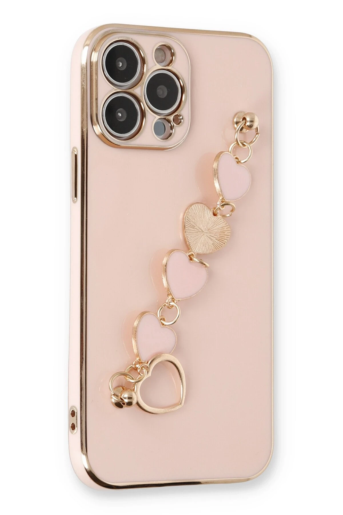 Newface iPhone 14 Pro Max Kılıf Esila Silikon - Pudra