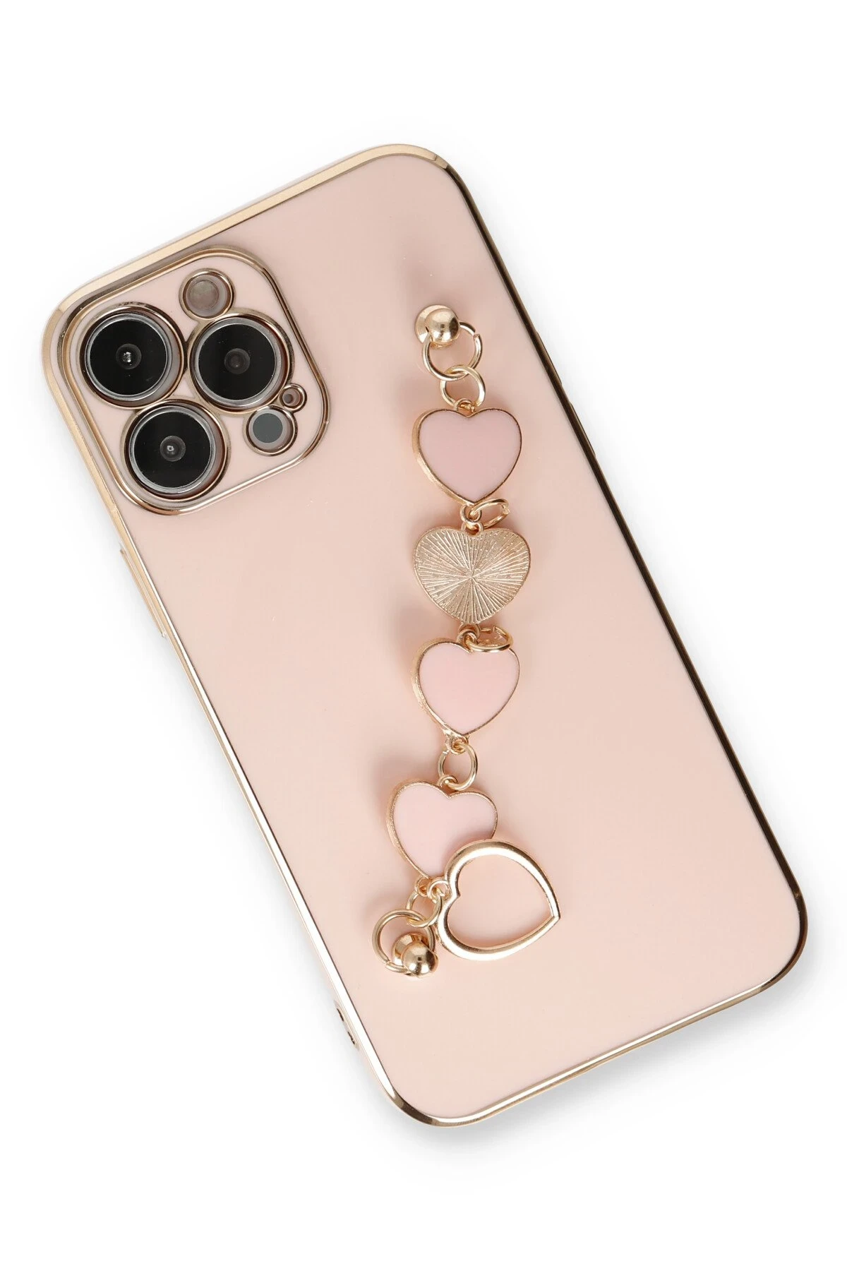 Newface iPhone 14 Pro Max Kılıf Esila Silikon - Pudra