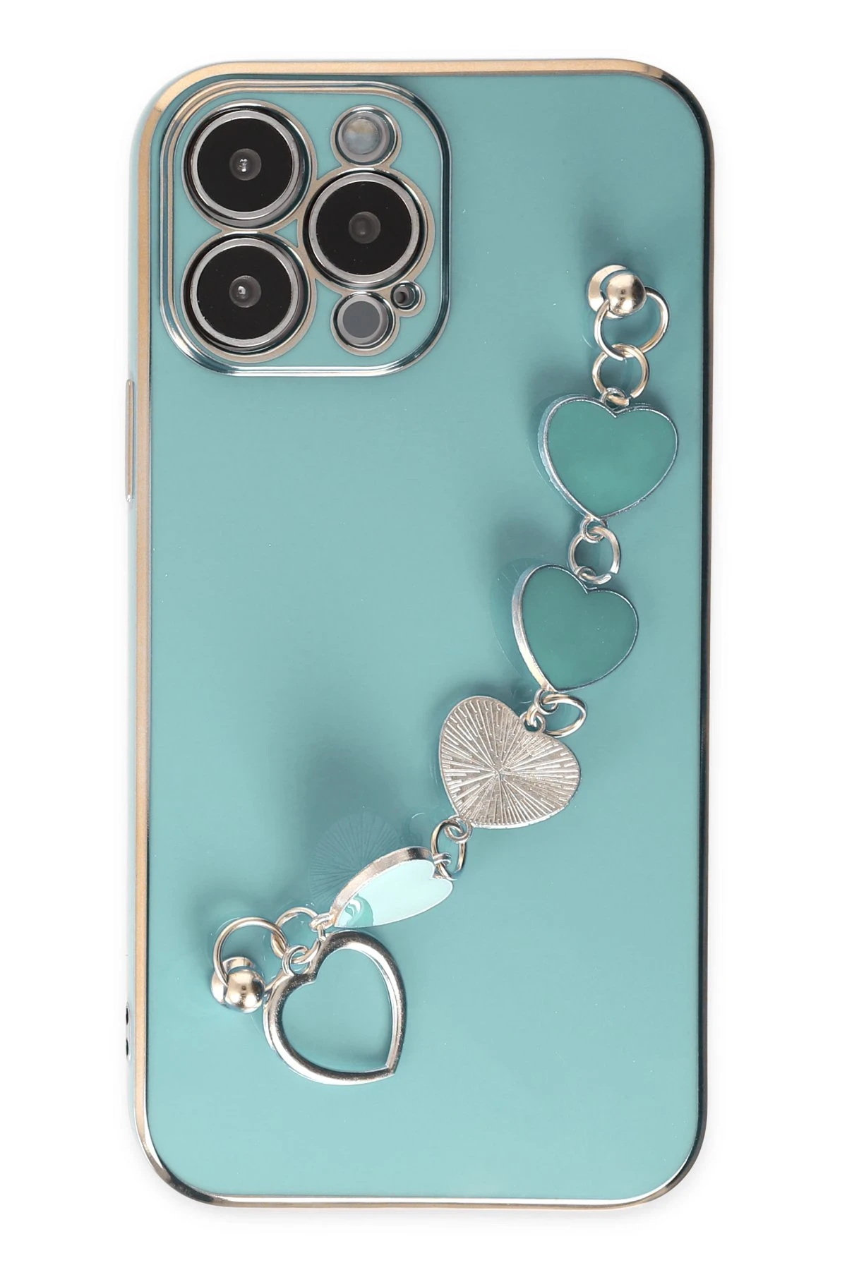Newface iPhone 14 Pro Max Kılıf Esila Silikon - Su Yeşili