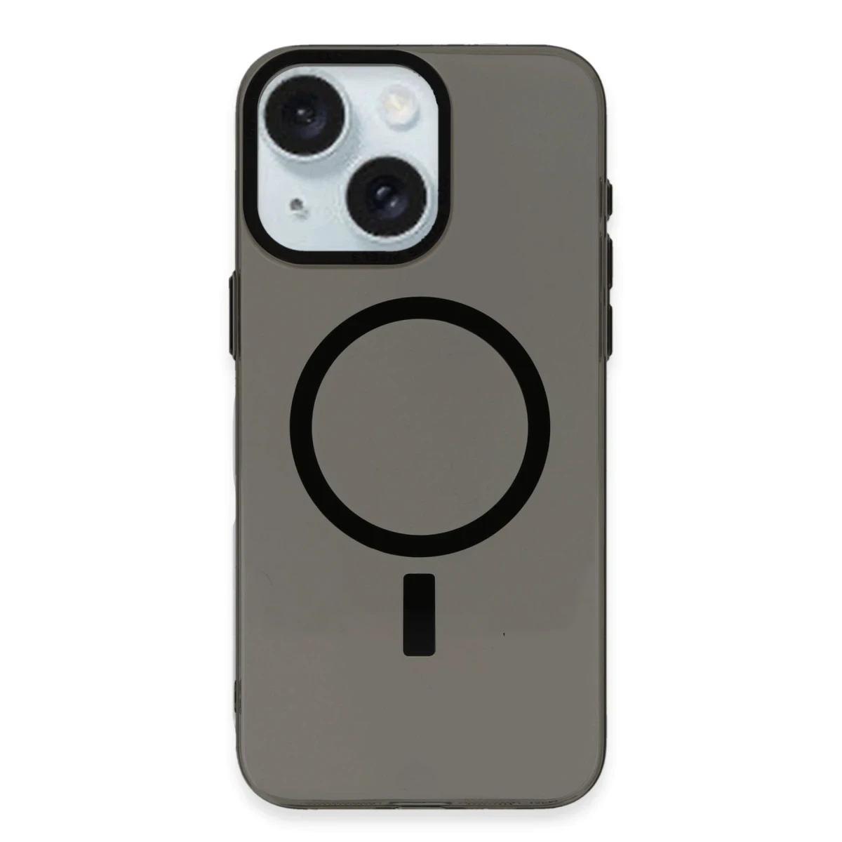 Newface Apple iPhone 15 Kılıf Anka PC Magneticsafe Sert Metal Kapak - Siyah — görsel 2