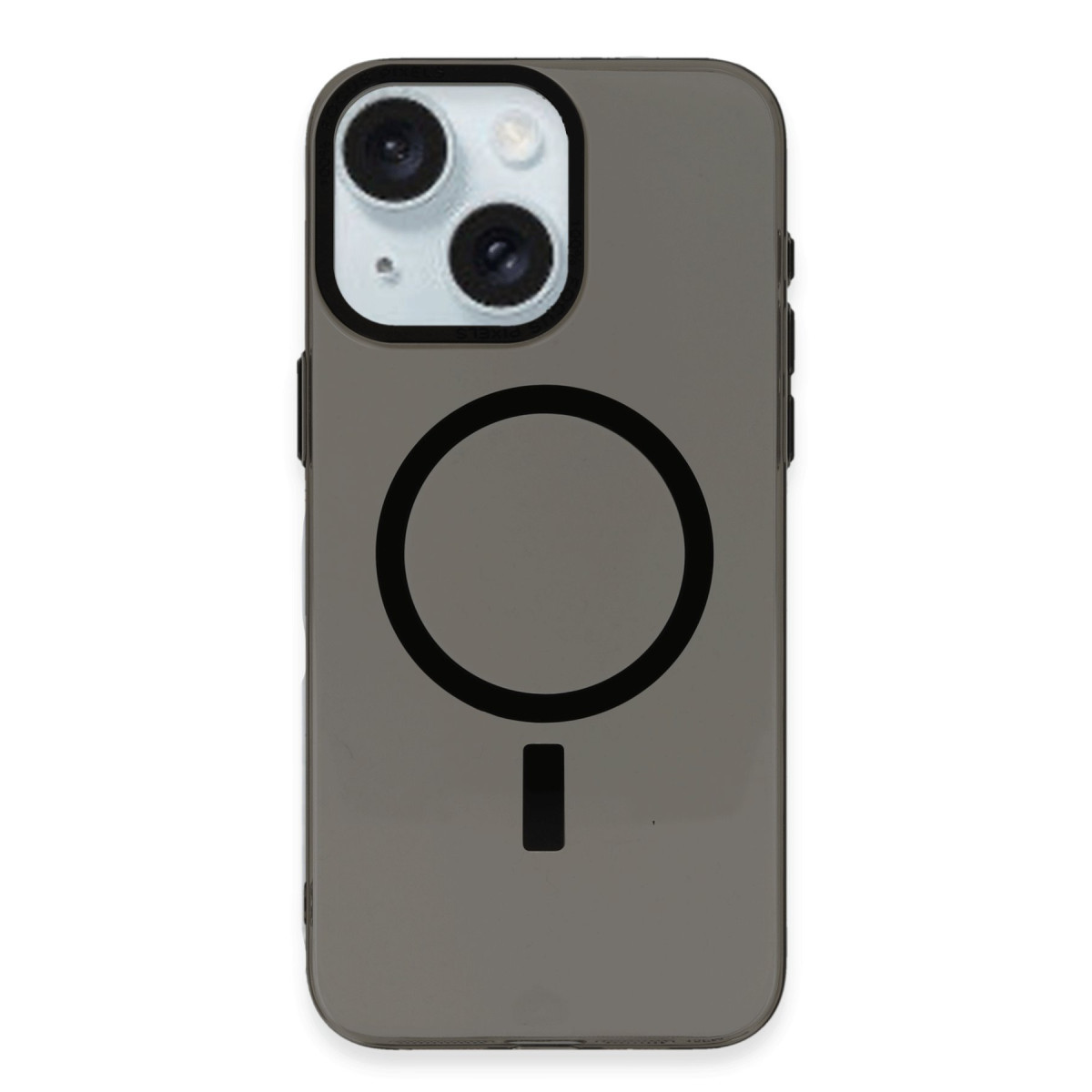 Newface Apple iPhone 15 Kılıf Anka PC Magneticsafe Sert Metal Kapak - Siyah — görsel 3