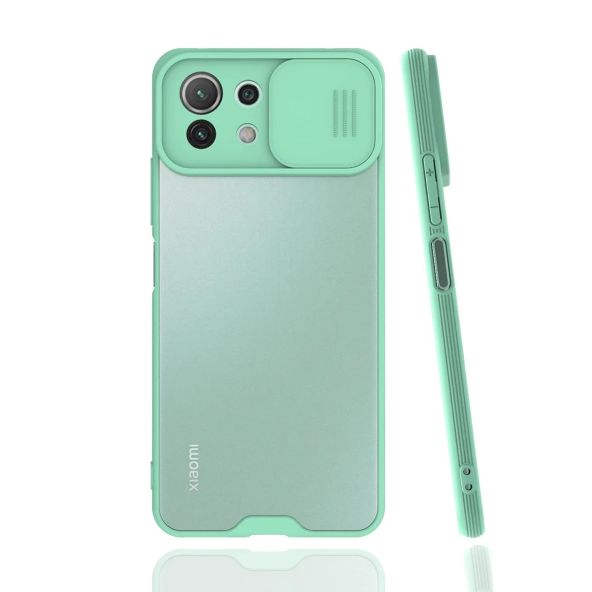 Newface Xiaomi Mİ 11 Lite Kılıf Platin Kamera Koruma Silikon - Açık Yeşil — görsel 3