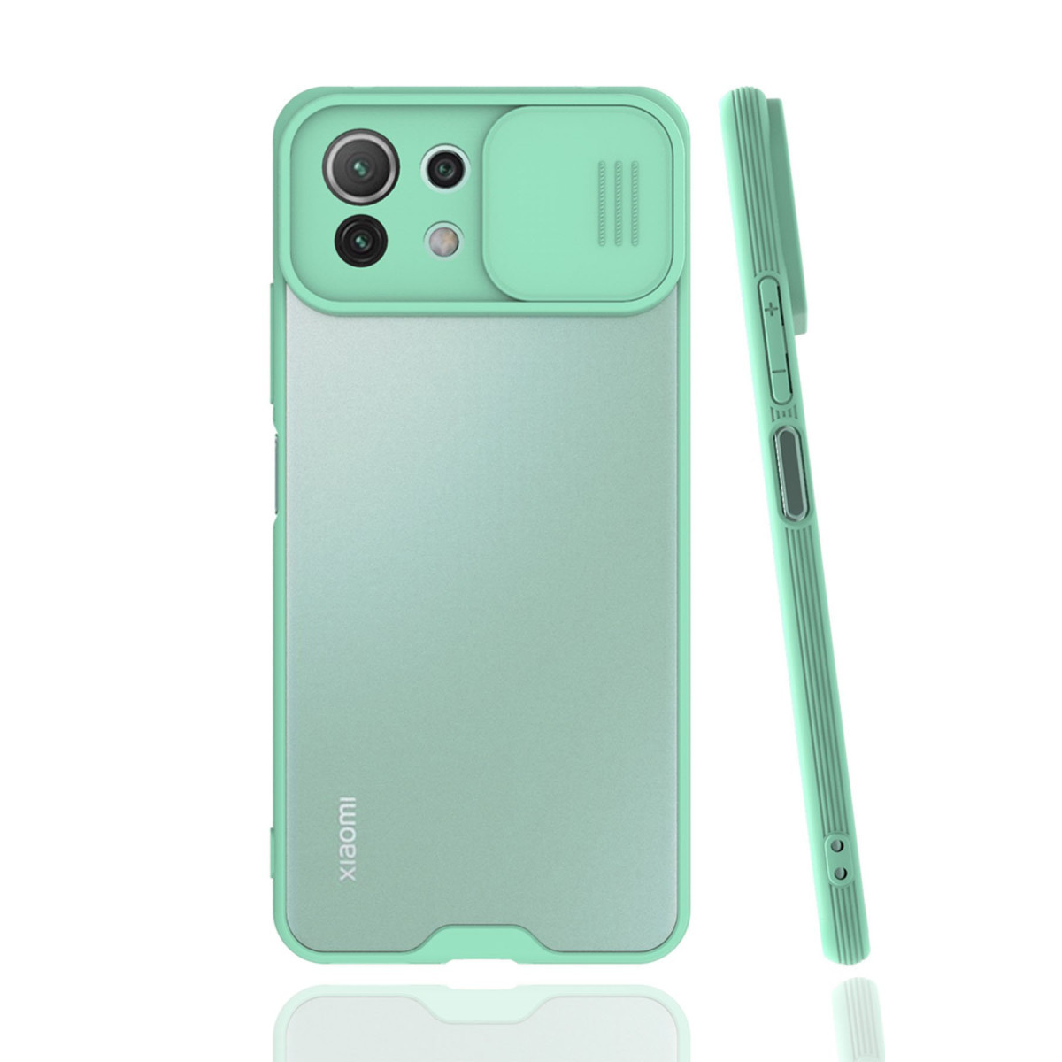 Newface Xiaomi Mİ 11 Lite Kılıf Platin Kamera Koruma Silikon - Açık Yeşil — görsel 5