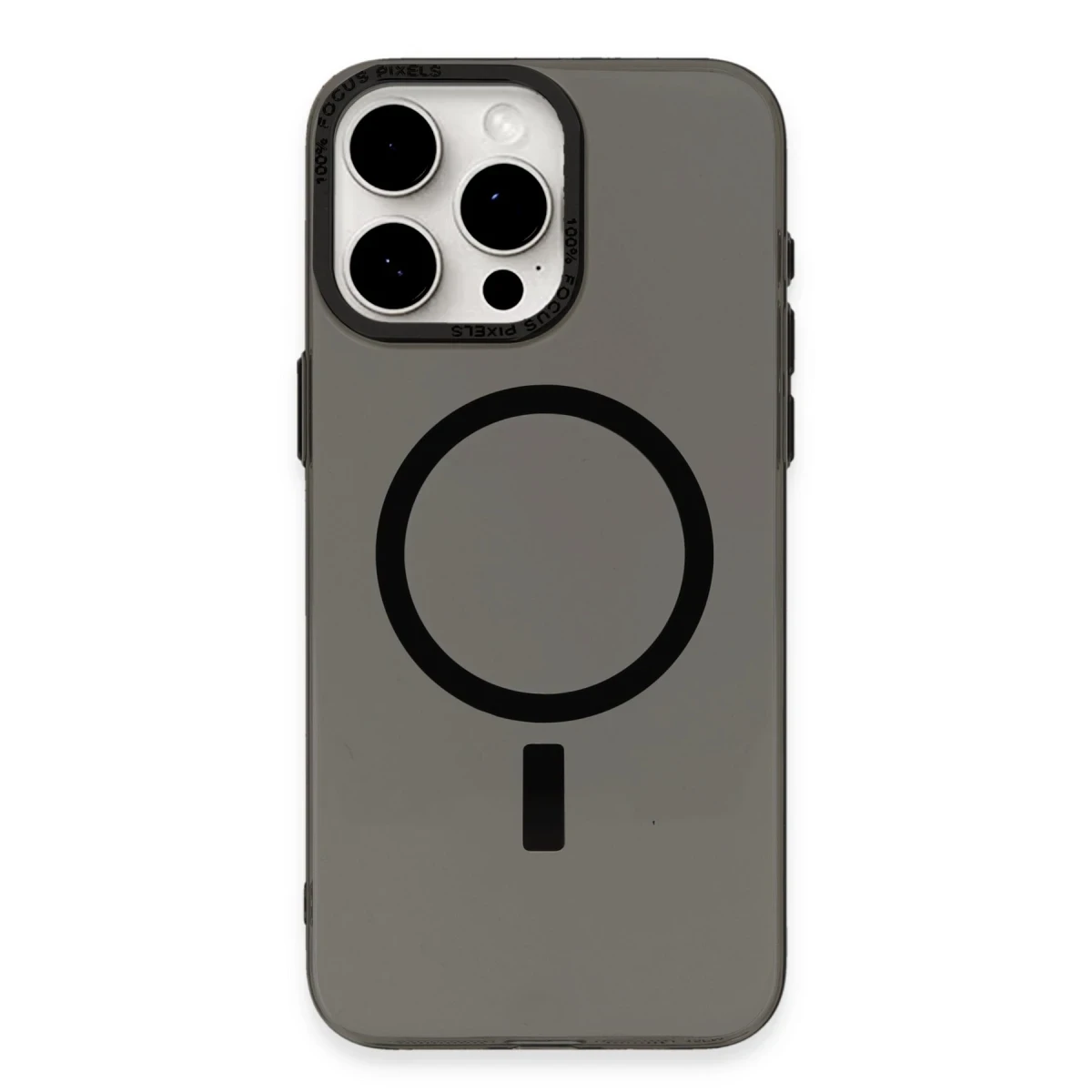 Newface Apple iPhone 15 Pro Kılıf Anka PC Magneticsafe Sert Metal Kapak - Siyah — görsel 2