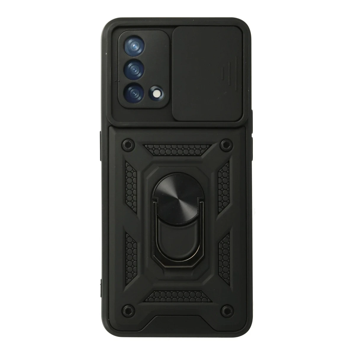 Newface Oppo A74 4G Kılıf Pars Lens Yüzüklü Silikon - Siyah — görsel 4