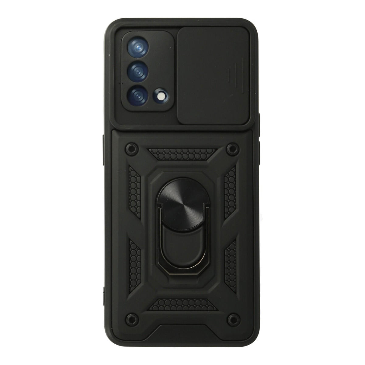 Newface Oppo A74 4G Kılıf Pars Lens Yüzüklü Silikon - Siyah — görsel 7