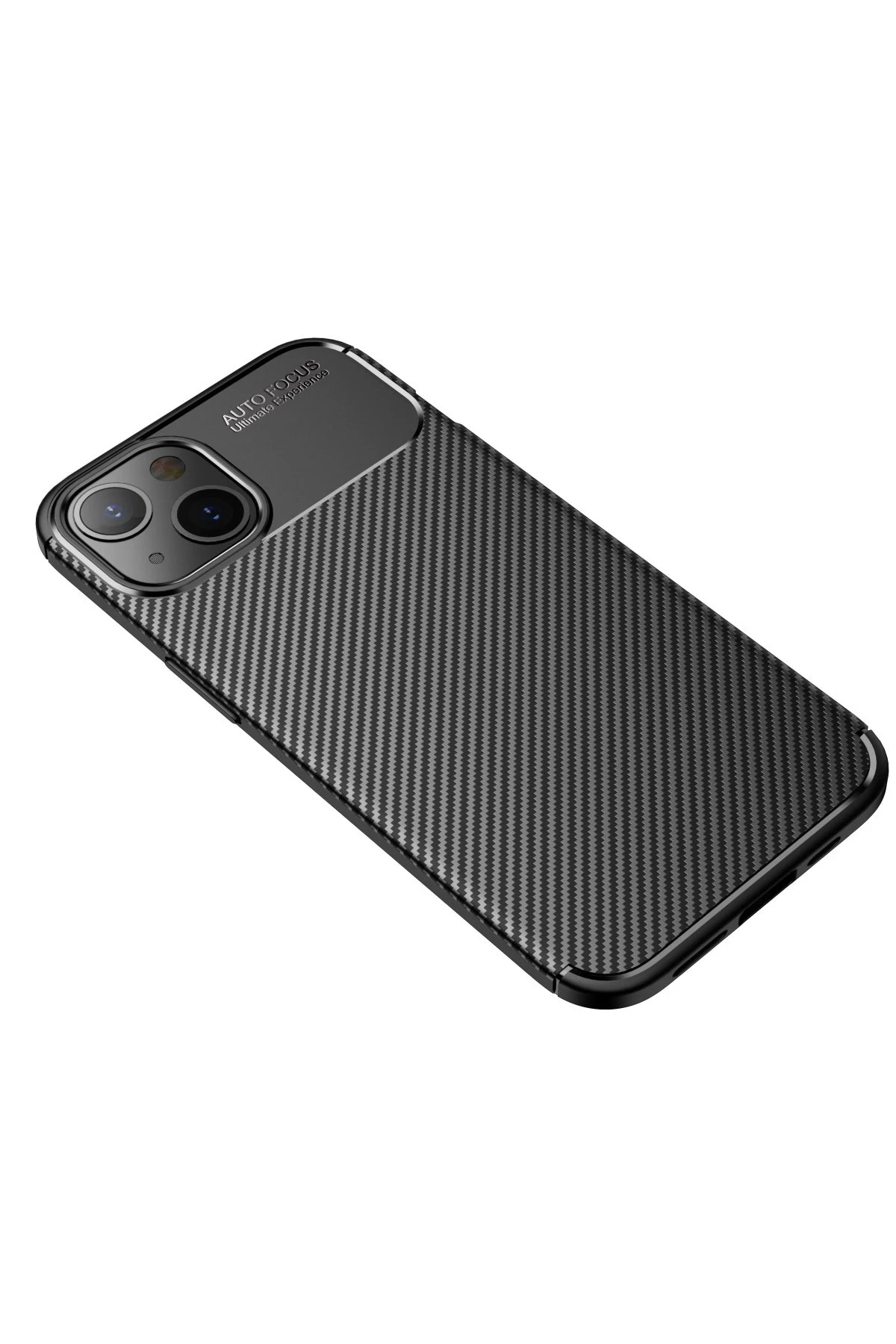 Newface Apple iPhone 15 Plus Kılıf Auto Focus Karbon Kapak - Siyah — görsel 2