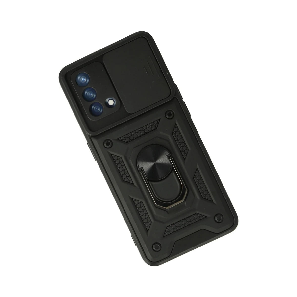 Newface Oppo A74 4G Kılıf Pars Lens Yüzüklü Silikon - Siyah — görsel 6