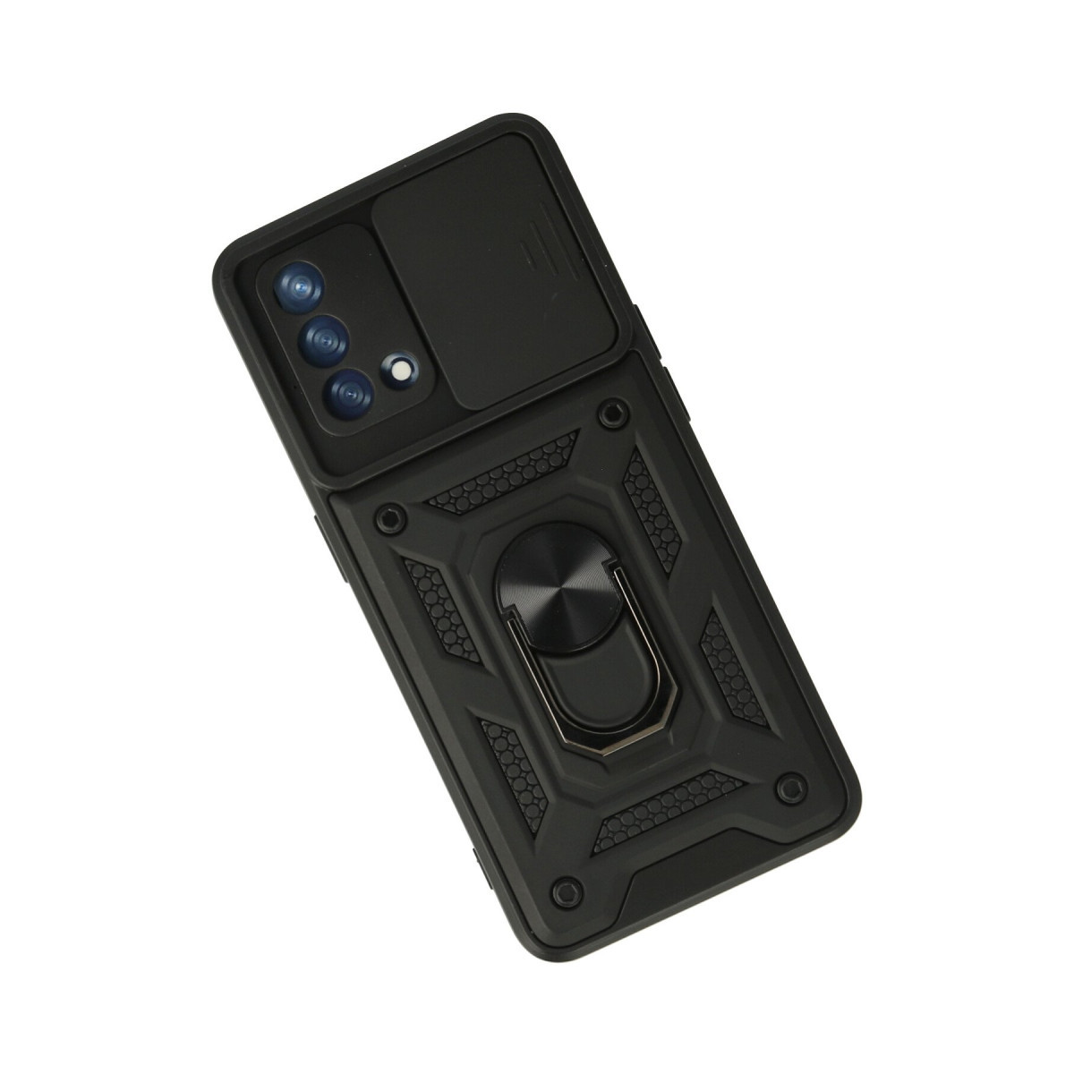 Newface Oppo A74 4G Kılıf Pars Lens Yüzüklü Silikon - Siyah — görsel 9