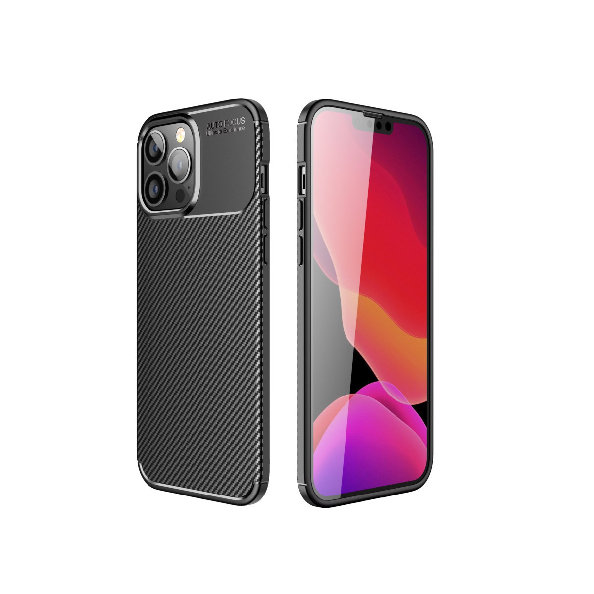 Newface Apple iPhone 15 Pro Kılıf Auto Focus Karbon Kapak - Siyah — görsel 7
