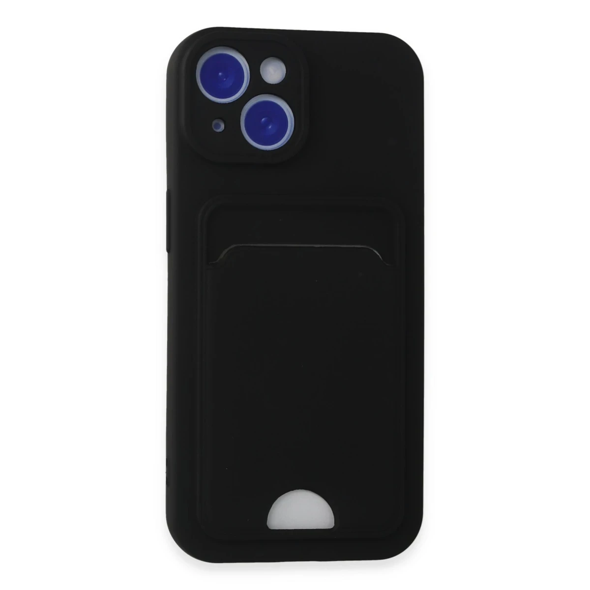 Newface Apple iPhone 15 Kılıf Kelvin Kartvizitli Silikon - Siyah — görsel 5
