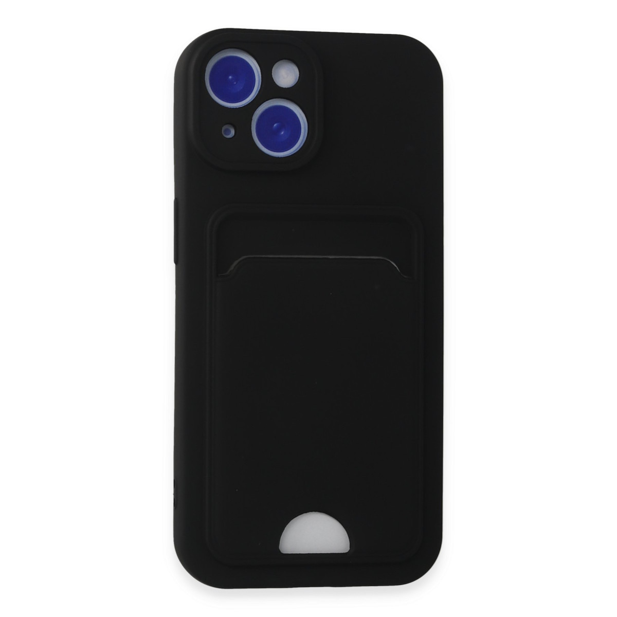 Newface Apple iPhone 15 Kılıf Kelvin Kartvizitli Silikon - Siyah — görsel 9