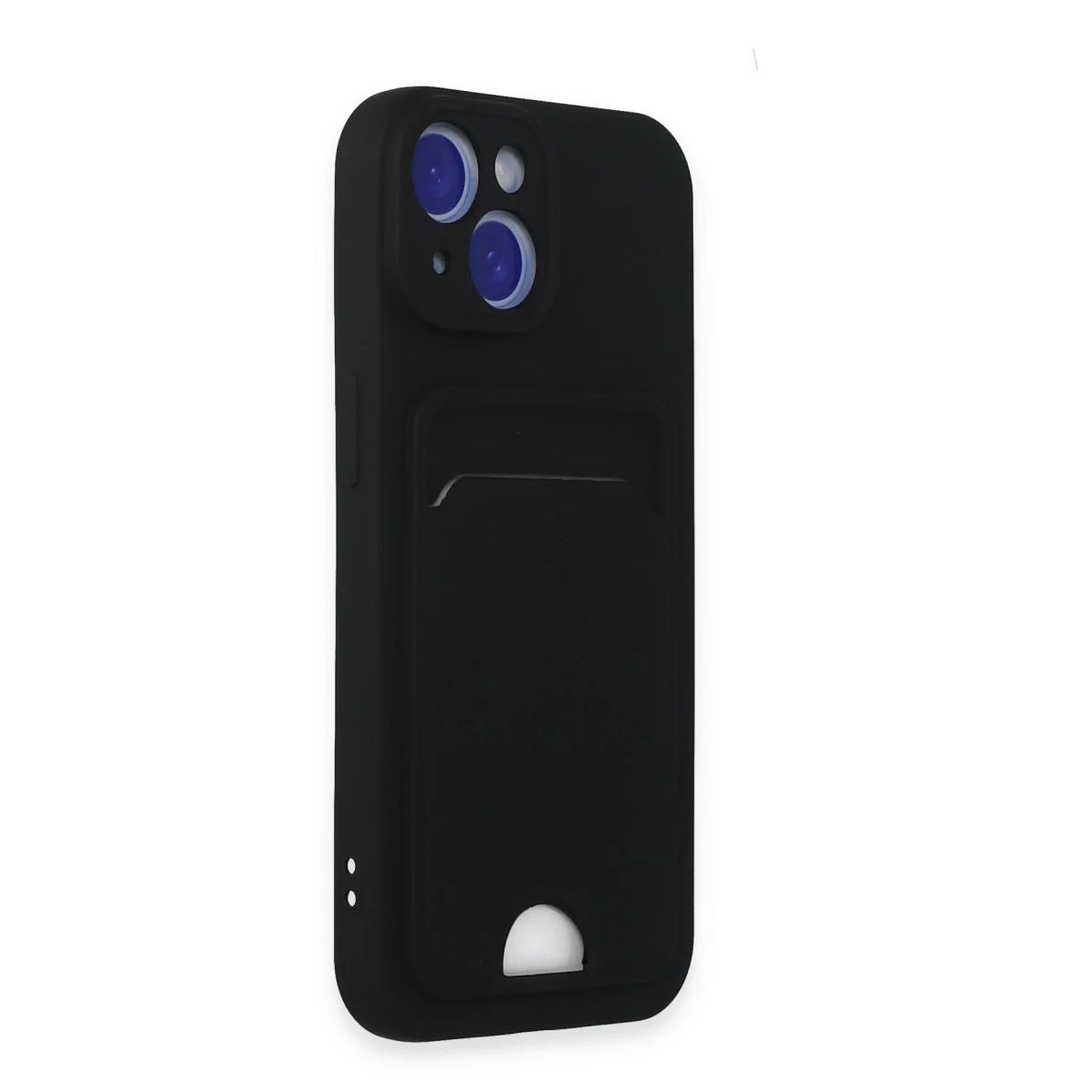 Newface Apple iPhone 15 Kılıf Kelvin Kartvizitli Silikon - Siyah — görsel 6
