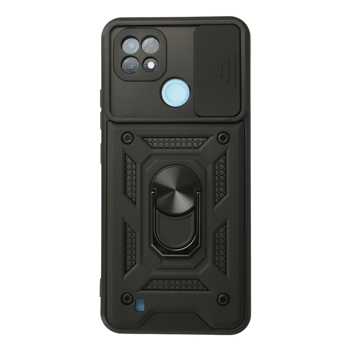 Newface Realme C21 Kılıf Pars Lens Yüzüklü Silikon - Siyah — görsel 7