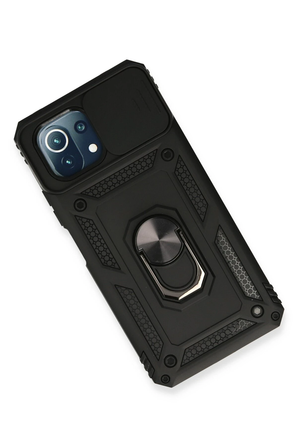 Newface Xiaomi Mİ 11 Lite Kılıf Pars Lens Yüzüklü Silikon - Siyah — görsel 3