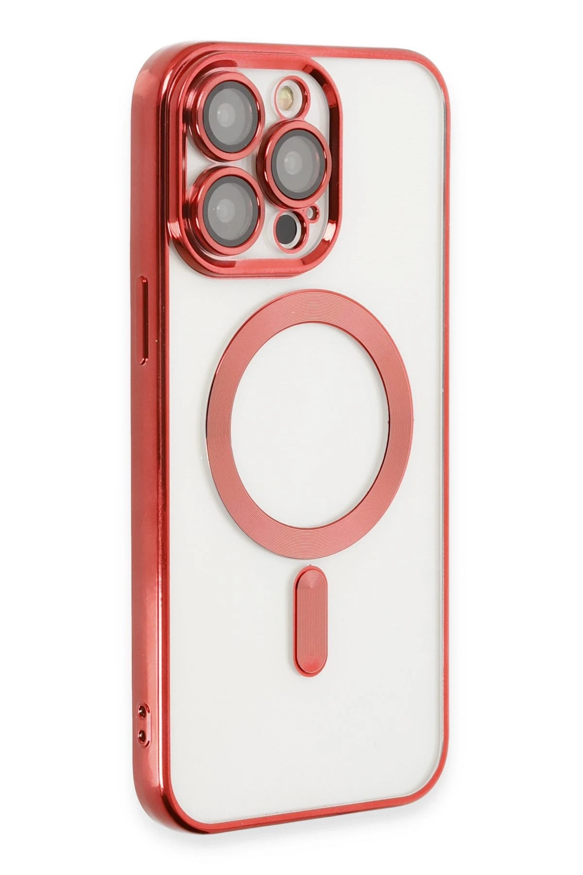 Newface iPhone 15 Pro Kılıf Kross Magneticsafe Kapak - Kırmızı