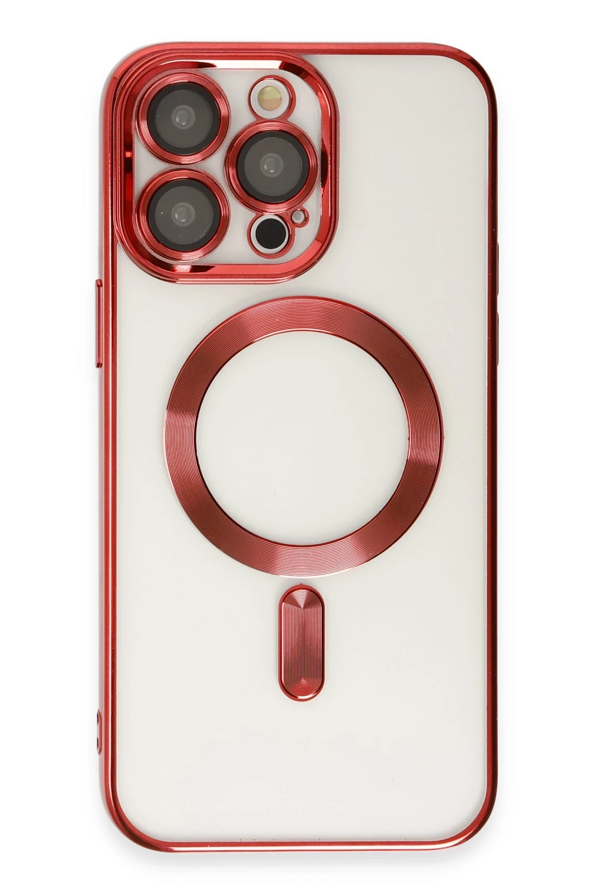 Newface iPhone 15 Pro Max Kılıf Kross Magneticsafe Kapak - Kırmızı