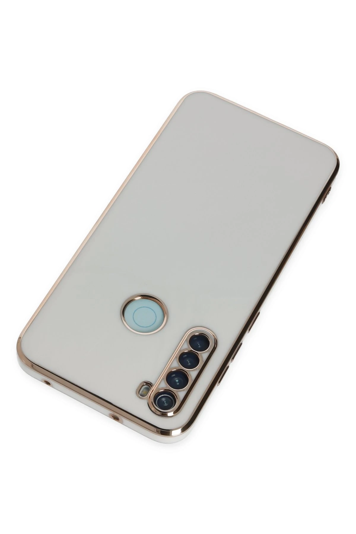 Newface Xiaomi Redmi Note 8 Kılıf Volet Silikon - Beyaz