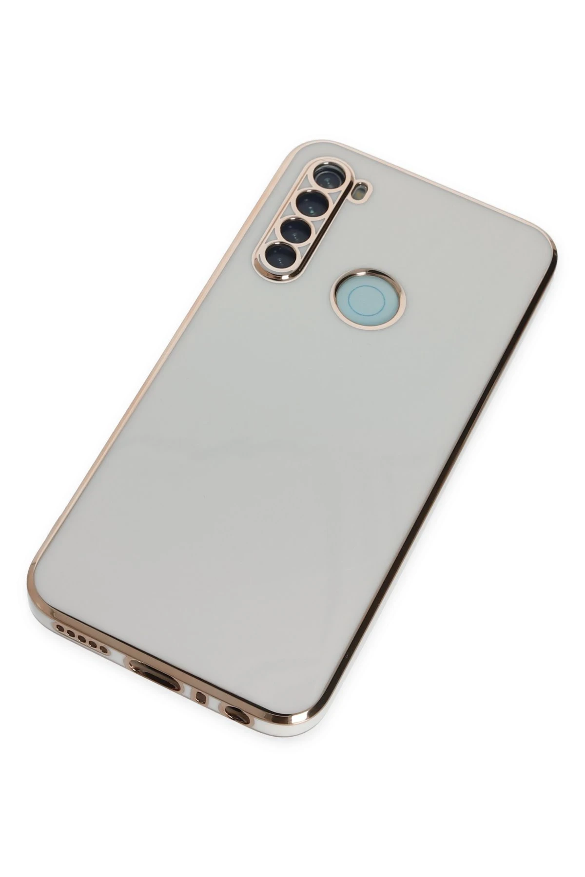 Newface Xiaomi Redmi Note 8 Kılıf Volet Silikon - Beyaz