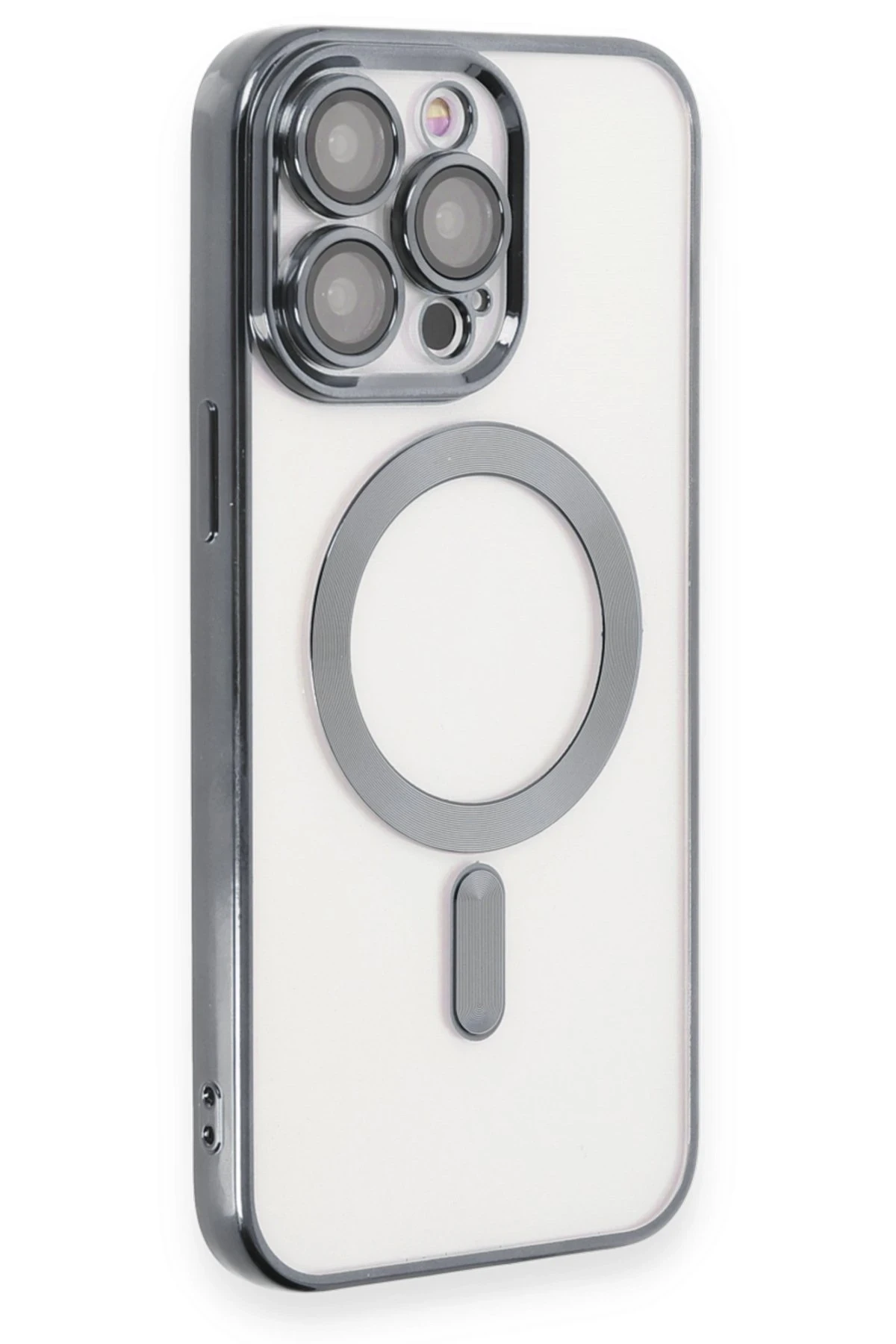 Newface iPhone 15 Pro Max Kılıf Kross Magneticsafe Kapak - Titan Gri