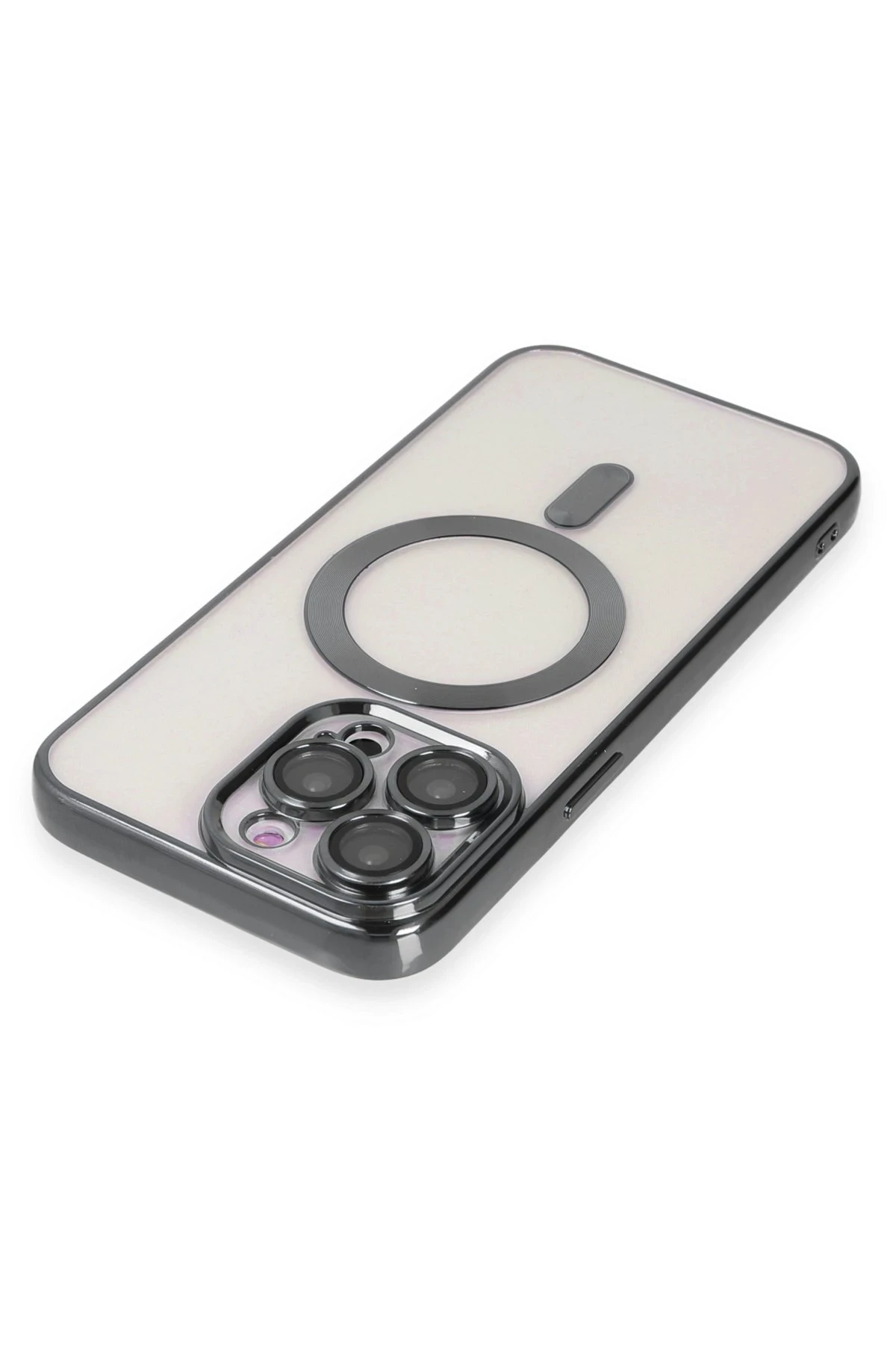 Newface iPhone 15 Pro Max Kılıf Kross Magneticsafe Kapak - Titan Gri
