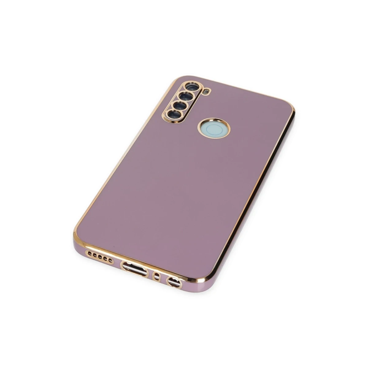 Newface Xiaomi Redmi Note 8 Kılıf Volet Silikon - Mor