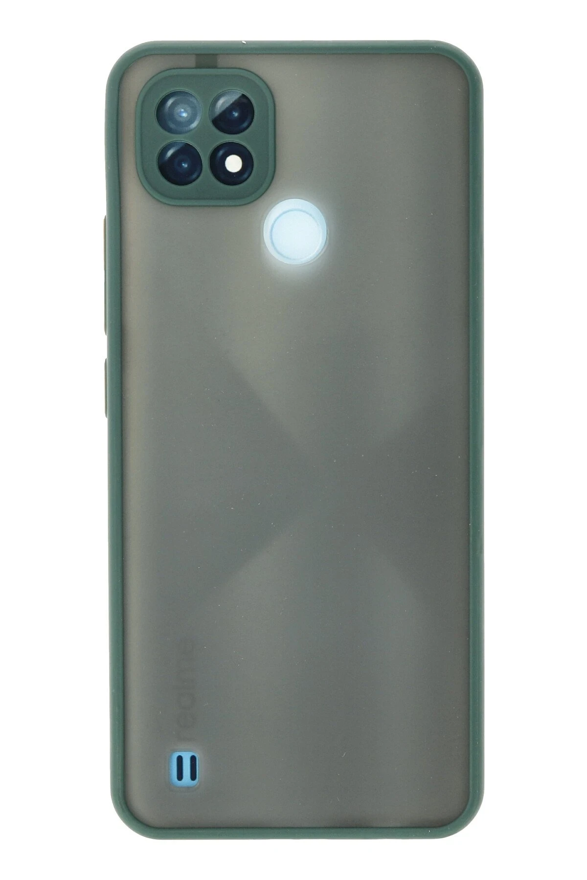 Newface Realme C21 Kılıf Montreal Silikon Kapak - Yeşil