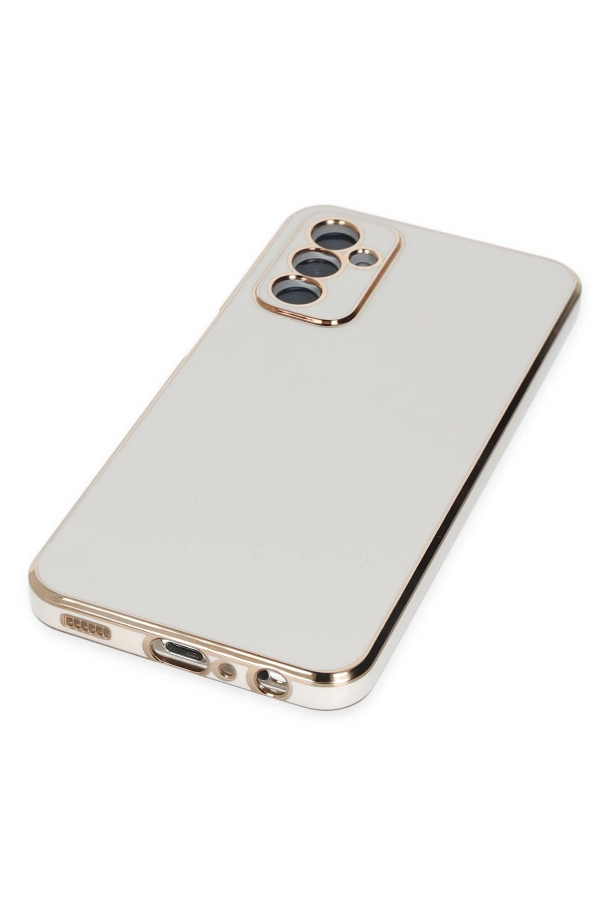 Newface Samsung Galaxy M23 Kılıf Volet Silikon - Beyaz