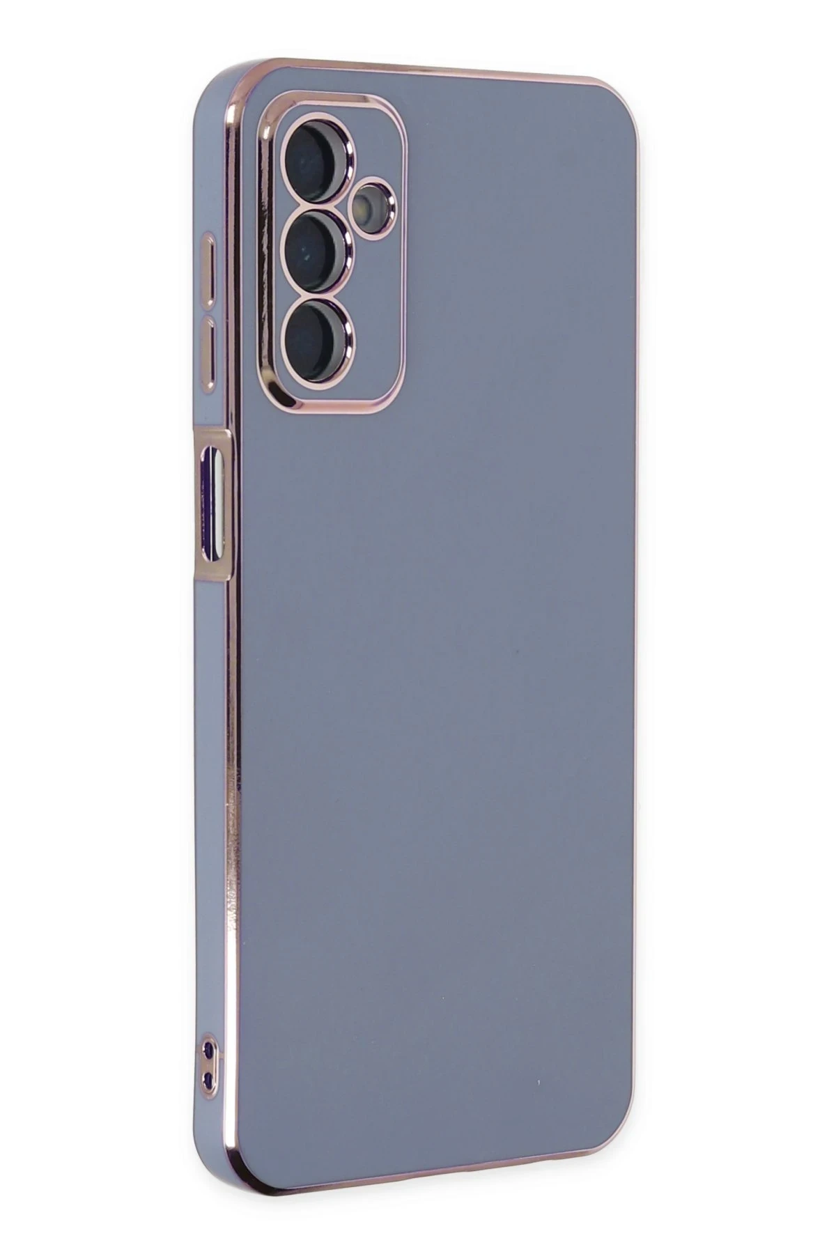 Newface Samsung Galaxy M23 Kılıf Volet Silikon - Mavi