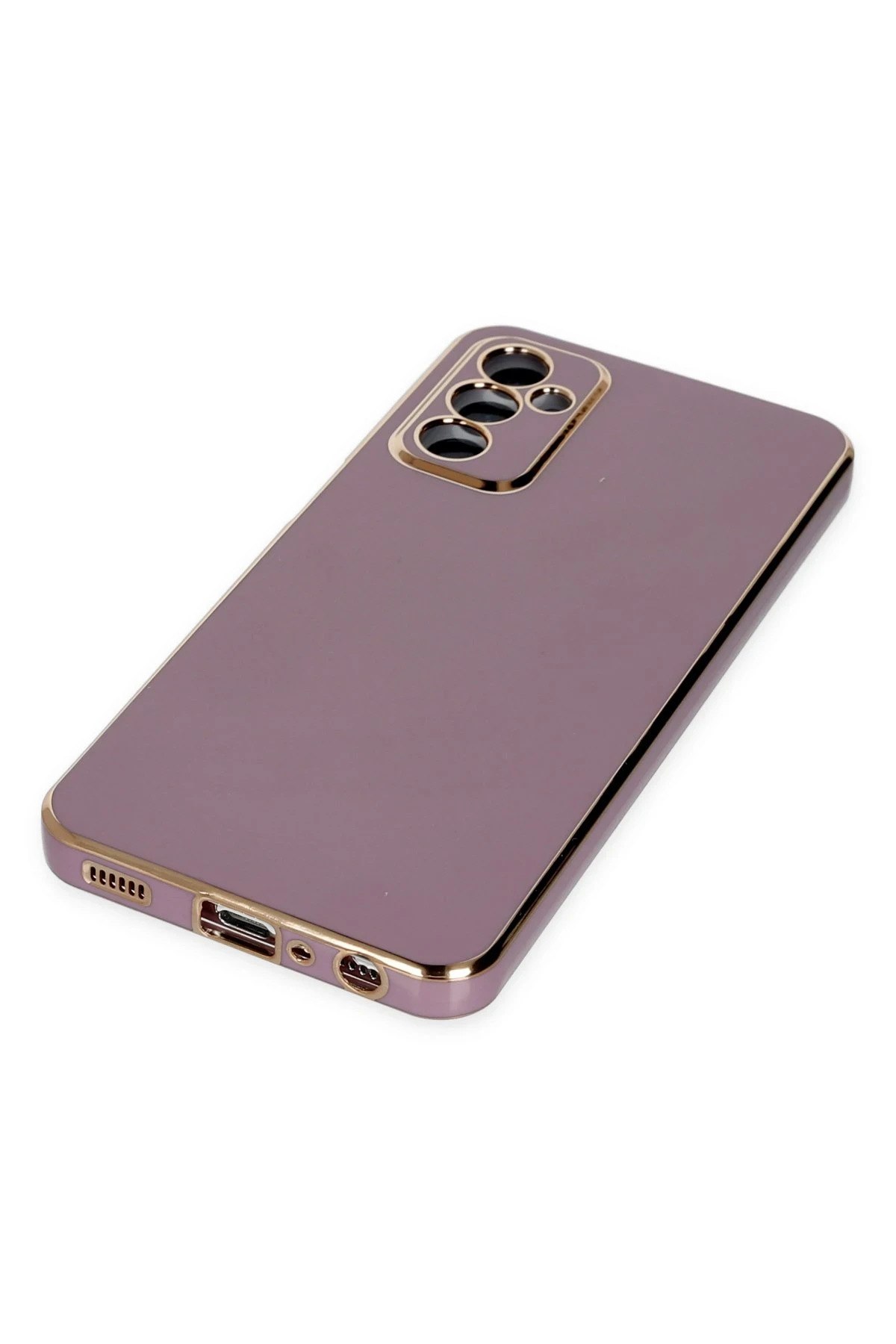 Newface Samsung Galaxy M23 Kılıf Volet Silikon - Mor