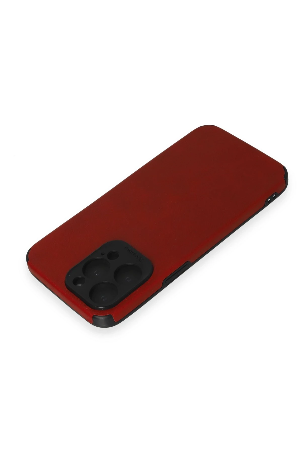 Newface iPhone 15 Pro Kılıf Loop Deri Silikon - Kırmızı