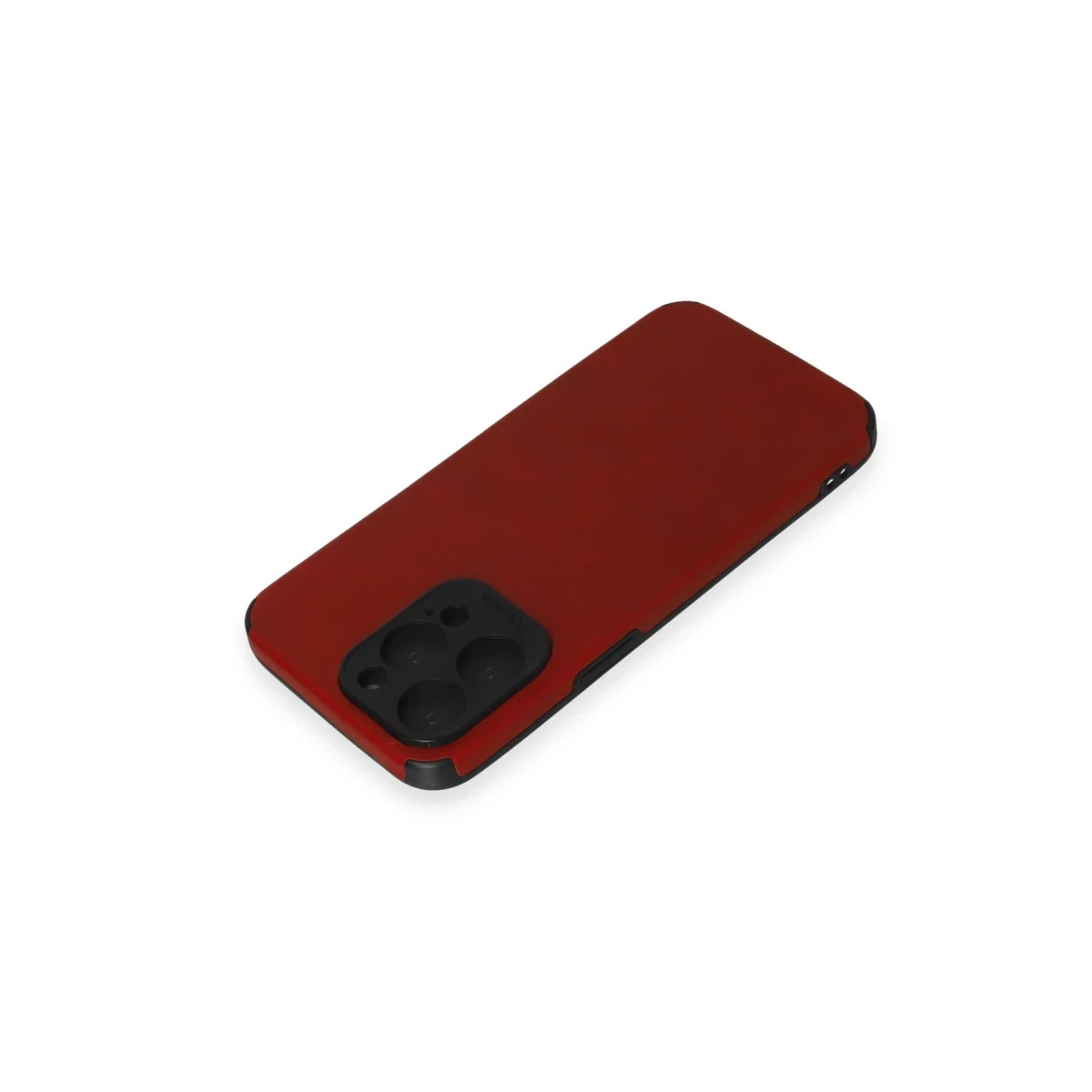 Newface Apple iPhone 15 Pro Kılıf Loop Deri Silikon - Kırmızı