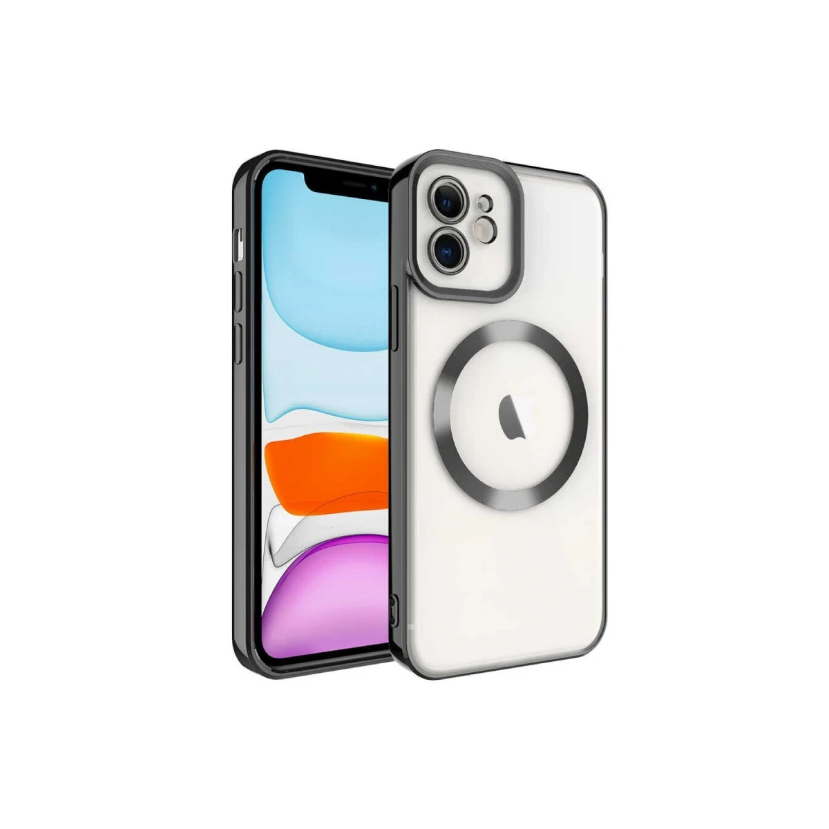 Newface Apple iPhone 11 Kılıf Kross Magneticsafe Kapak - Siyah — görsel 2