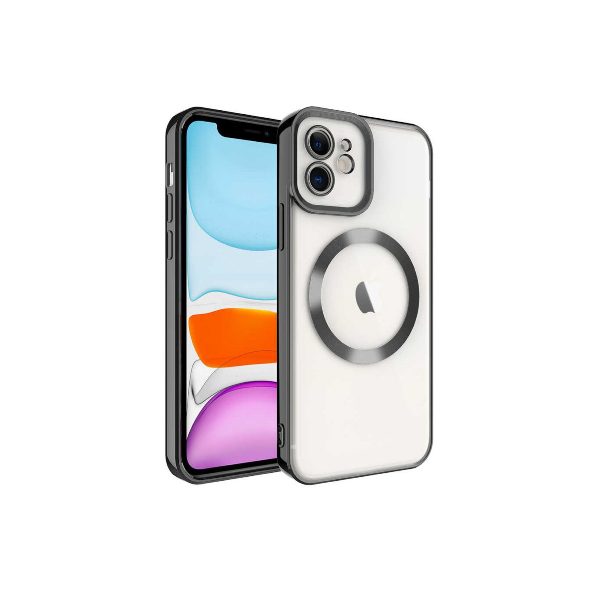 Newface Apple iPhone 11 Kılıf Kross Magneticsafe Kapak - Siyah — görsel 3