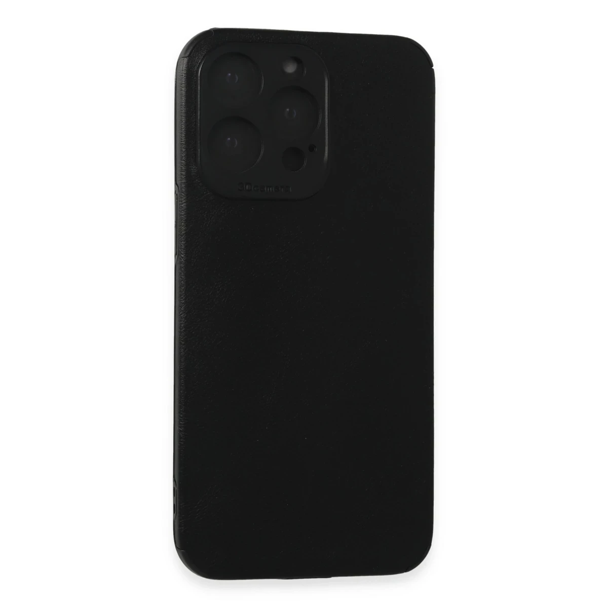 Newface Apple iPhone 15 Pro Max Kılıf Loop Deri Silikon - Siyah — görsel 5