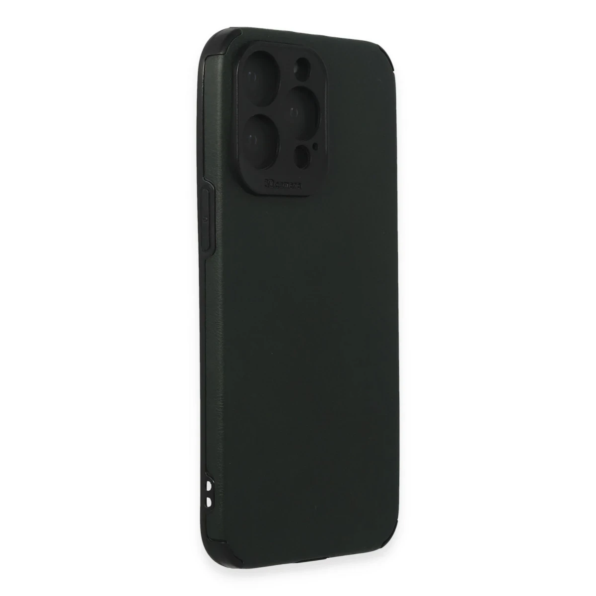 Newface Apple iPhone 15 Pro Max Kılıf Loop Deri Silikon - Yeşil