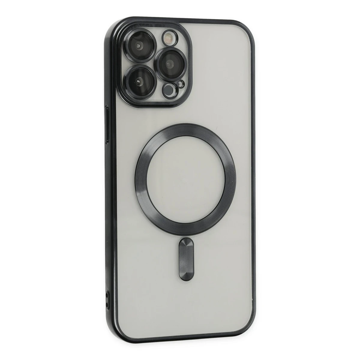 Newface Apple iPhone 13 Pro Max Kılıf Kross Magneticsafe Kapak - Siyah