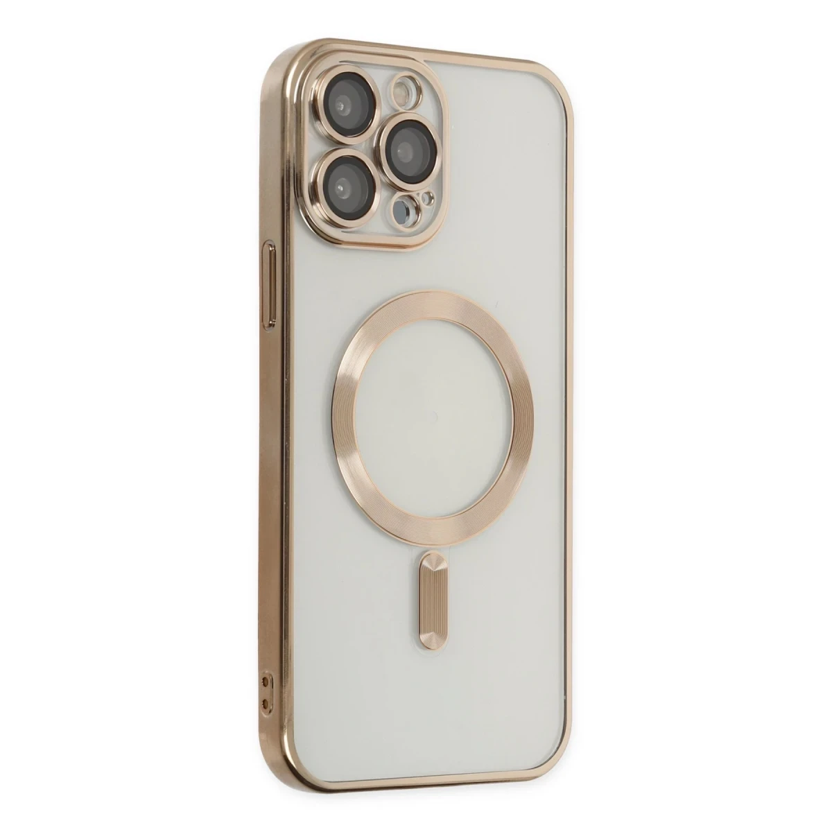 Newface Apple iPhone 13 Pro Max Kılıf Kross Magneticsafe Kapak - Gold