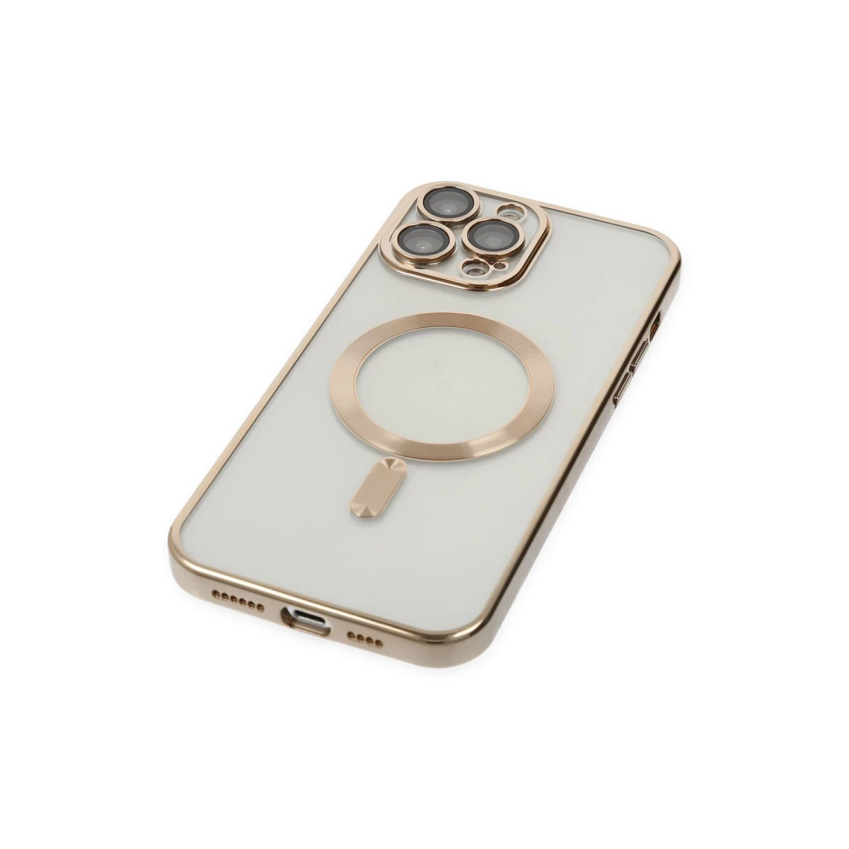 Newface Apple iPhone 13 Pro Max Kılıf Kross Magneticsafe Kapak - Gold