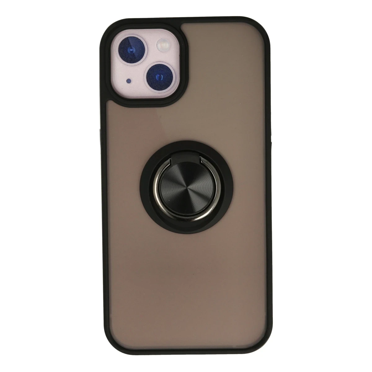Newface Apple iPhone 15 Kılıf Montreal Yüzüklü Silikon Kapak - Siyah — görsel 4