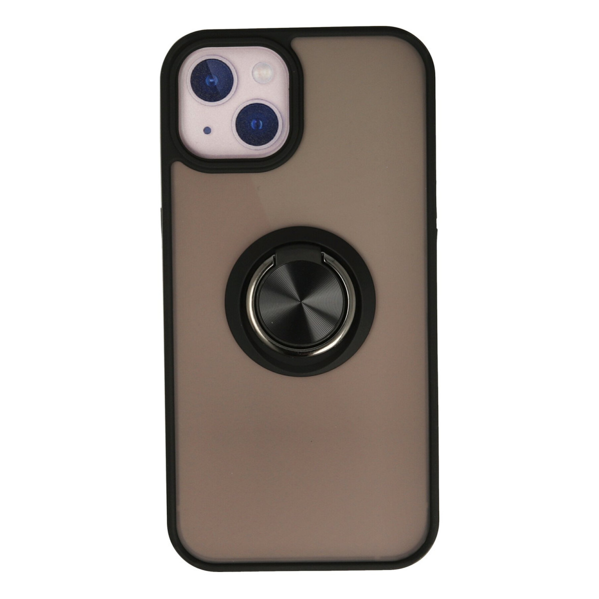 Newface Apple iPhone 15 Kılıf Montreal Yüzüklü Silikon Kapak - Siyah — görsel 7